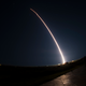 An unarmed Minuteman III ICBM launches during a developmental test at Vandenberg Air Force Base in California on February 5, 2019